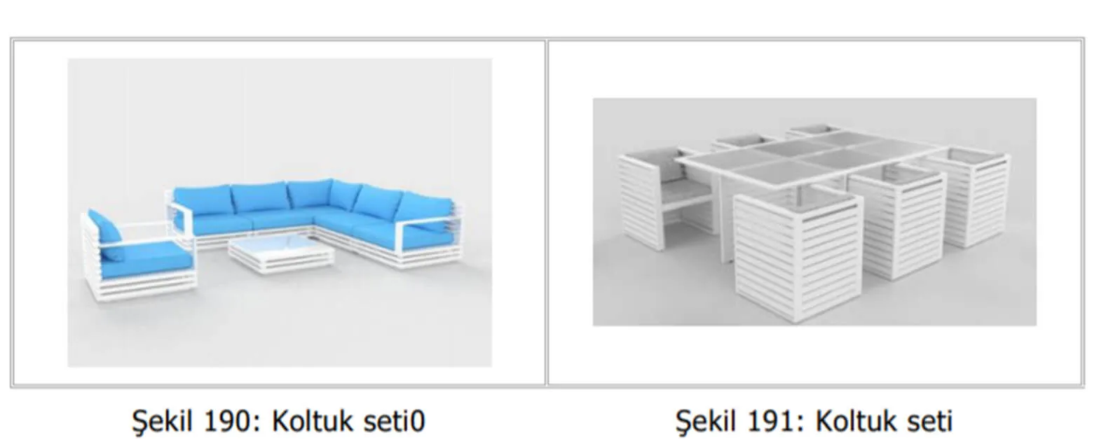 örnek mobilya set tasarım başvuruları-Patent Alma